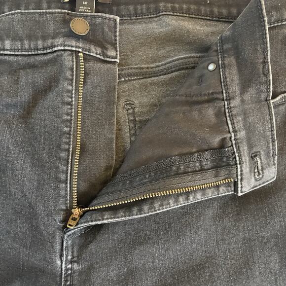 Ann Taylor Jeans Women's Size 14Tall Black Denim The Skinny High Rise Stretch - Picture 9 of 14